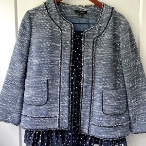 Ann Taylor spring outfit: jacket and paired skirt